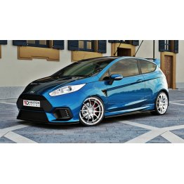 Накладка сплиттер на передний бампер на Ford Fiesta MK7 VII ST Maxton RS рестайл